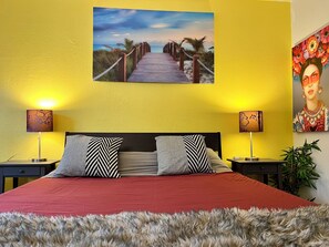 1 makuuhuone, silitysrauta/-lauta, ilmainen Wi-Fi, vuodevaatteet