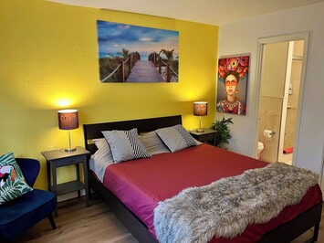 Queen Size Bed with plush mattress 