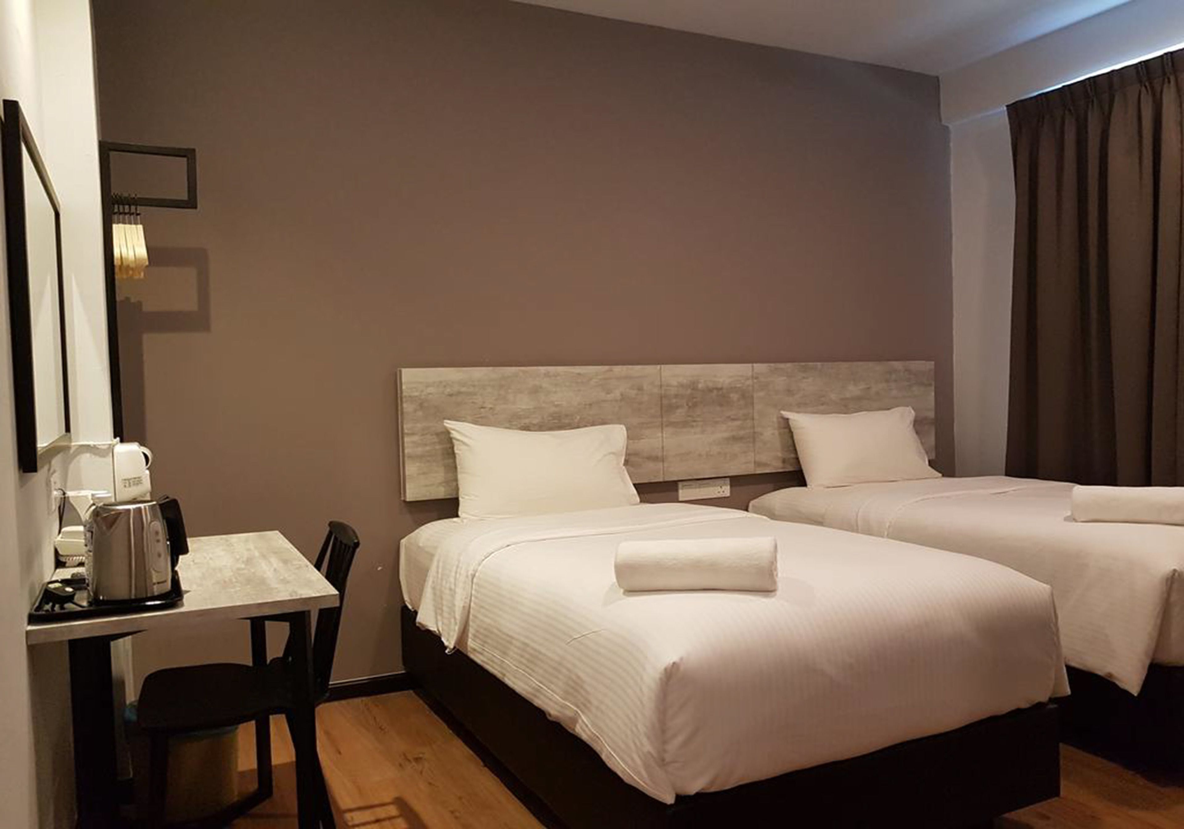 Desk, laptop workspace, iron/ironing board, rollaway beds
