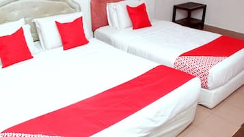 Free WiFi, bed sheets