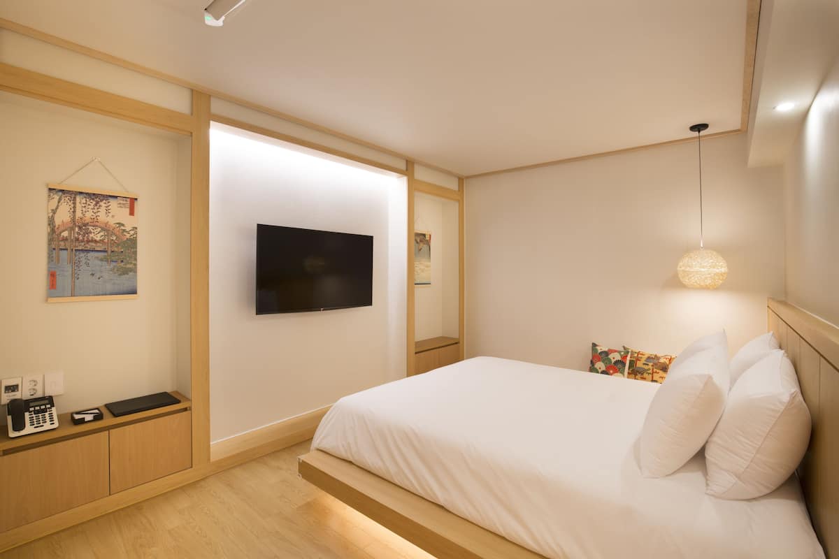 クラシック ダブルルーム (Ryokan Type: Tatami Double Room) | セーフティボックス (室内)、防音設備、アイロン / アイロン台、WiFi (無料)
