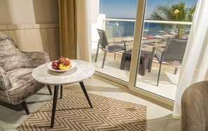 Chambre Standard Double ou avec lits jumeaux, vue mer | Vue sur la plage/l’océan