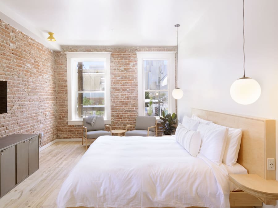 Laughlin Room | Premium bedding, down comforters, individually decorated