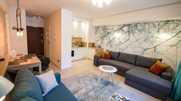 Studio (A 602) | 1 makuuhuone, kannettavalle tietokoneelle sopiva työtila
