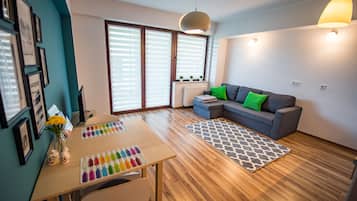 Studio (A 009 z sauna) | Laptop workspace, iron/ironing board, free WiFi, bed sheets