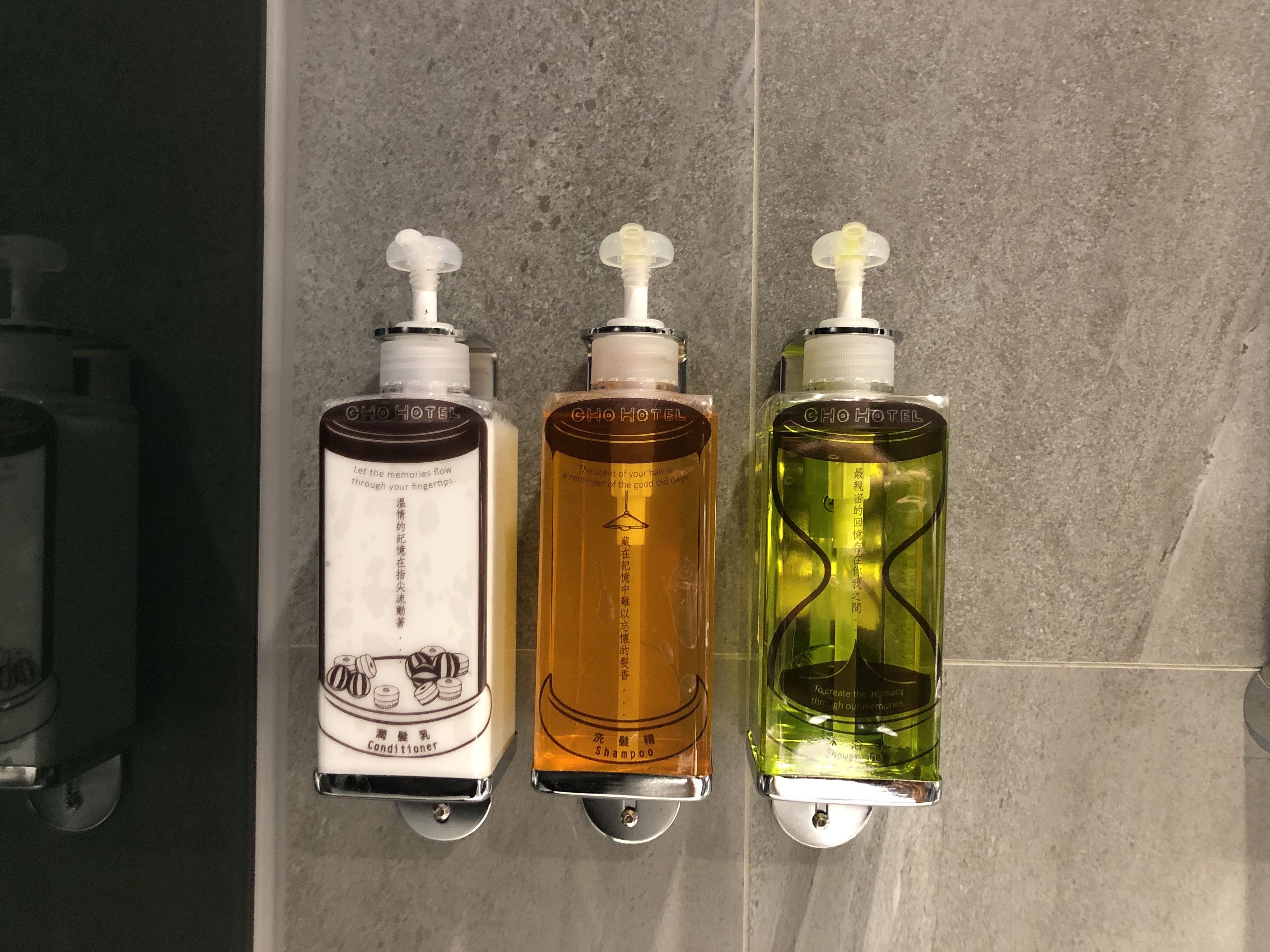 free toiletries, hair dryer, slippers, towels