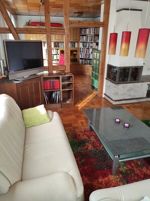 아파트, 침실 2개 (Nahetal) | 거실 | 평면 TV