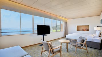 In-room safe, bed sheets