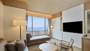 Suite Prestige, non-fumeur, vue sur l’océan (With natural hot spring open-air bath) | Coffre-fort, literie fournie