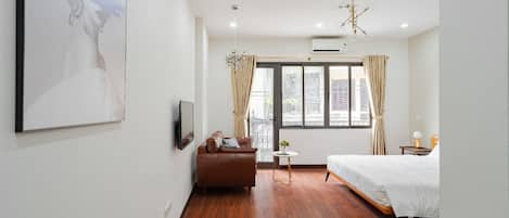 1 phòng ngủ, trang trí khác biệt