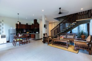 Spacious 2-Bedroom Villa with Pool View | Living area