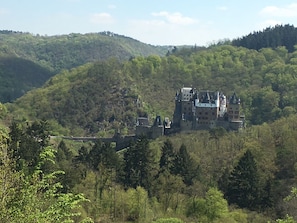Aerial view - Comfortable, newly renovated apartments with a view of the Moselle (Zell(Mosel))