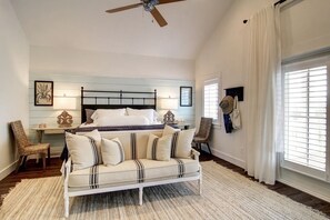 Smart TV, DVD player, books, video library