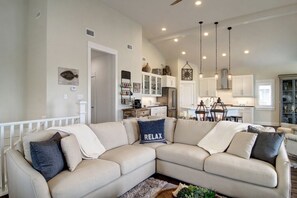 Smart TV, DVD player, books, video library