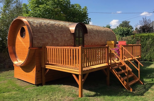 Gîte Amboise Roulotte Viticole de Touraine Val de Loire en centre ville