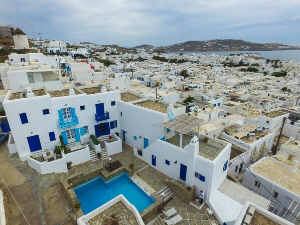 Aerial view - Beautiful Townhouse in Mykonos Town (Mykonos)