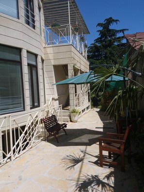 Majoituspaikan julkisivu