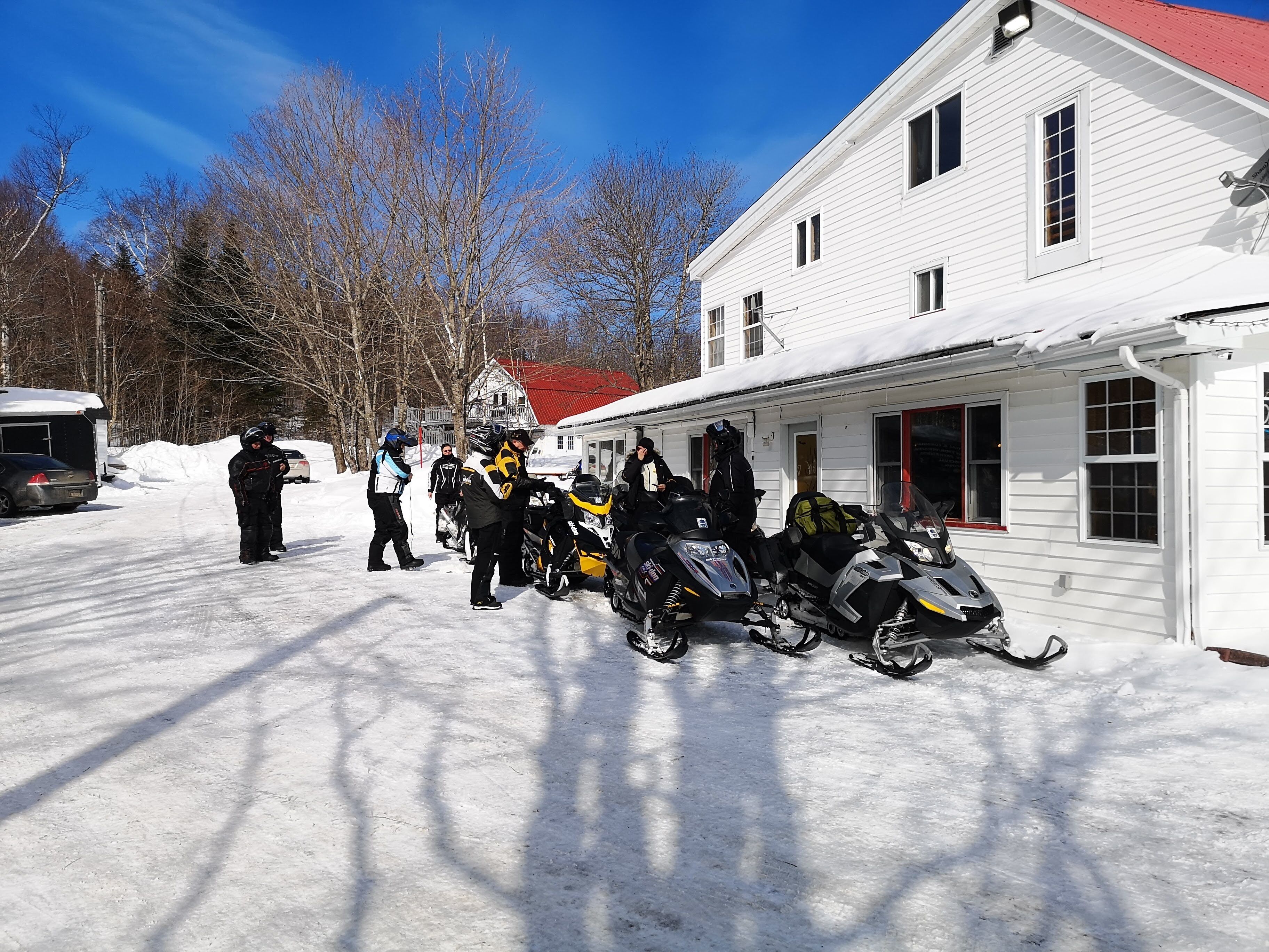 snowmobile riding