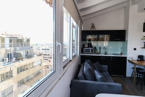 Premium Studio, City View | View from room - Triple A - Evripidou 36 (Athens)