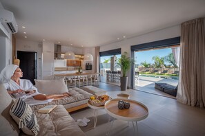 Luxury Villa, 3 Bedrooms, Partial Ocean View | Living room