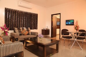 Deluxe Suite | Living room | LED TV - Vinay Residency (Sindhanur)