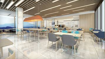 Free daily buffet breakfast