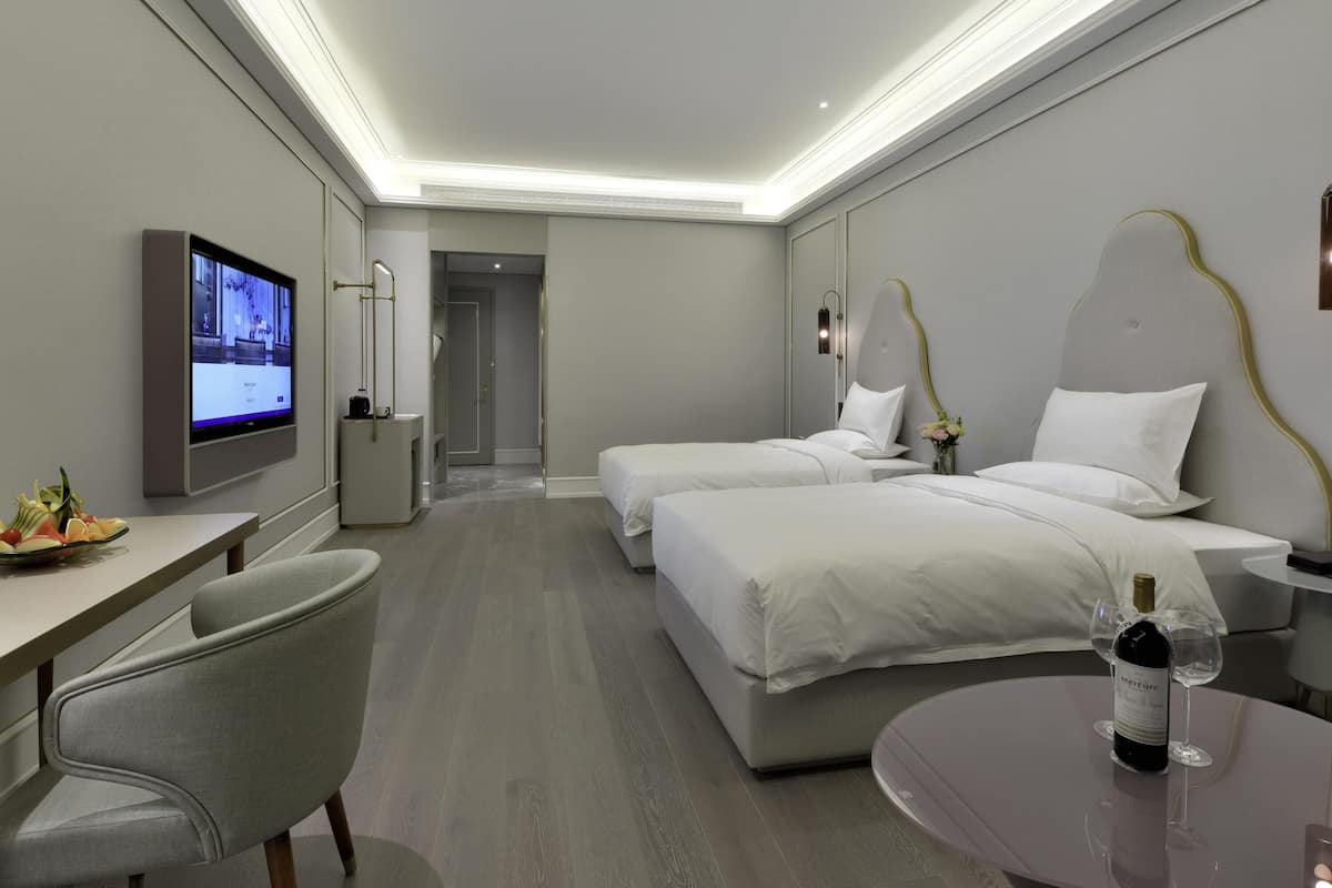 Privilege, Room, 2 Twin Beds | Free minibar, in-room safe, desk, blackout drapes