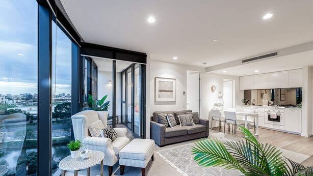 Unclassified image, 1 of 24, button - LUXURY with BEST City View 2 bed, 2 bath & Parking (South Yarra)