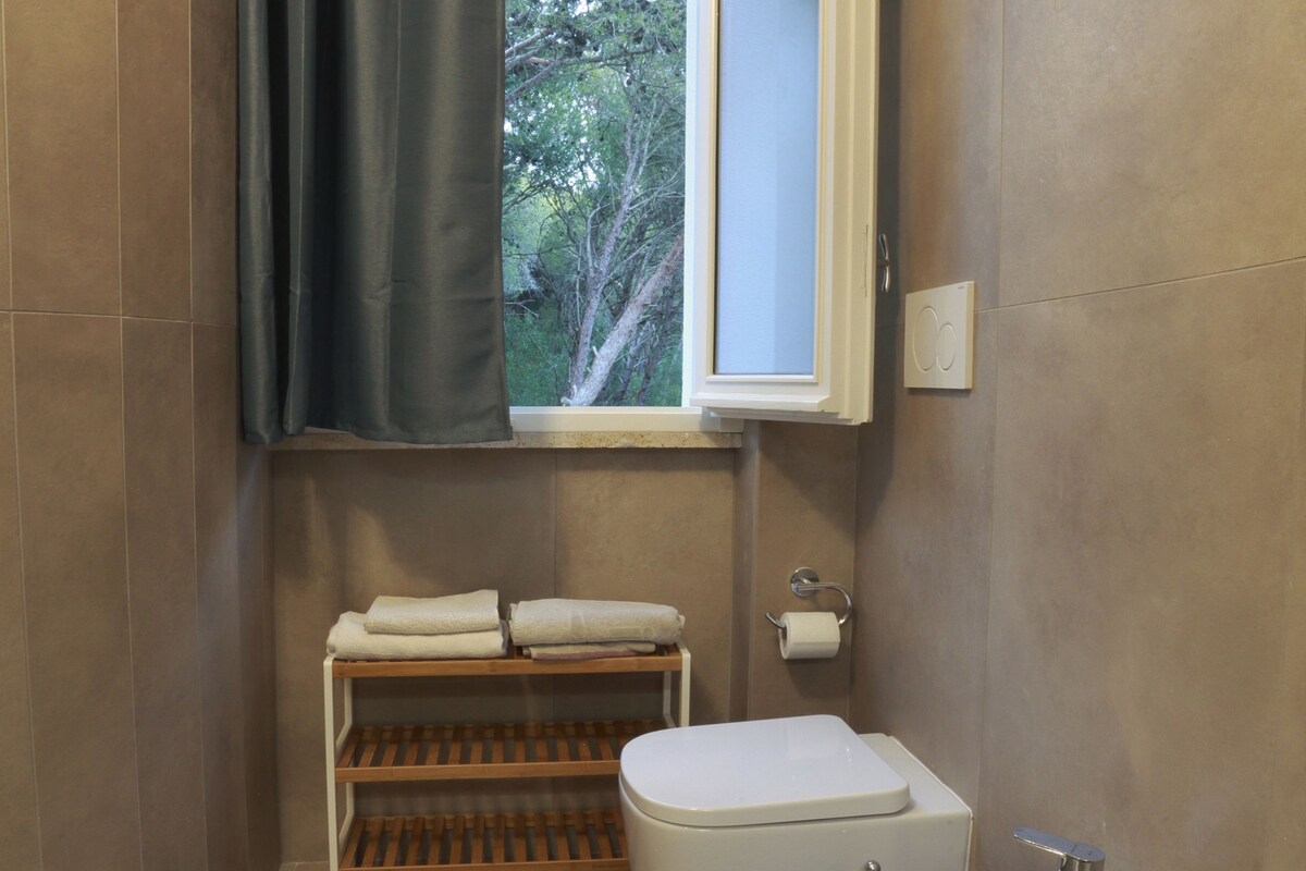Bathroom | Shower, free toiletries, hair dryer, bidet