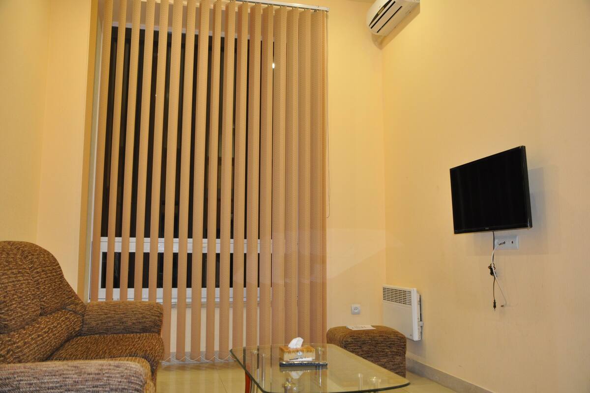 basic apartment | living area | flat-screen tv