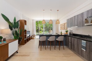 Deluxe Apartment, 1 Bedroom, Pool View | View from room