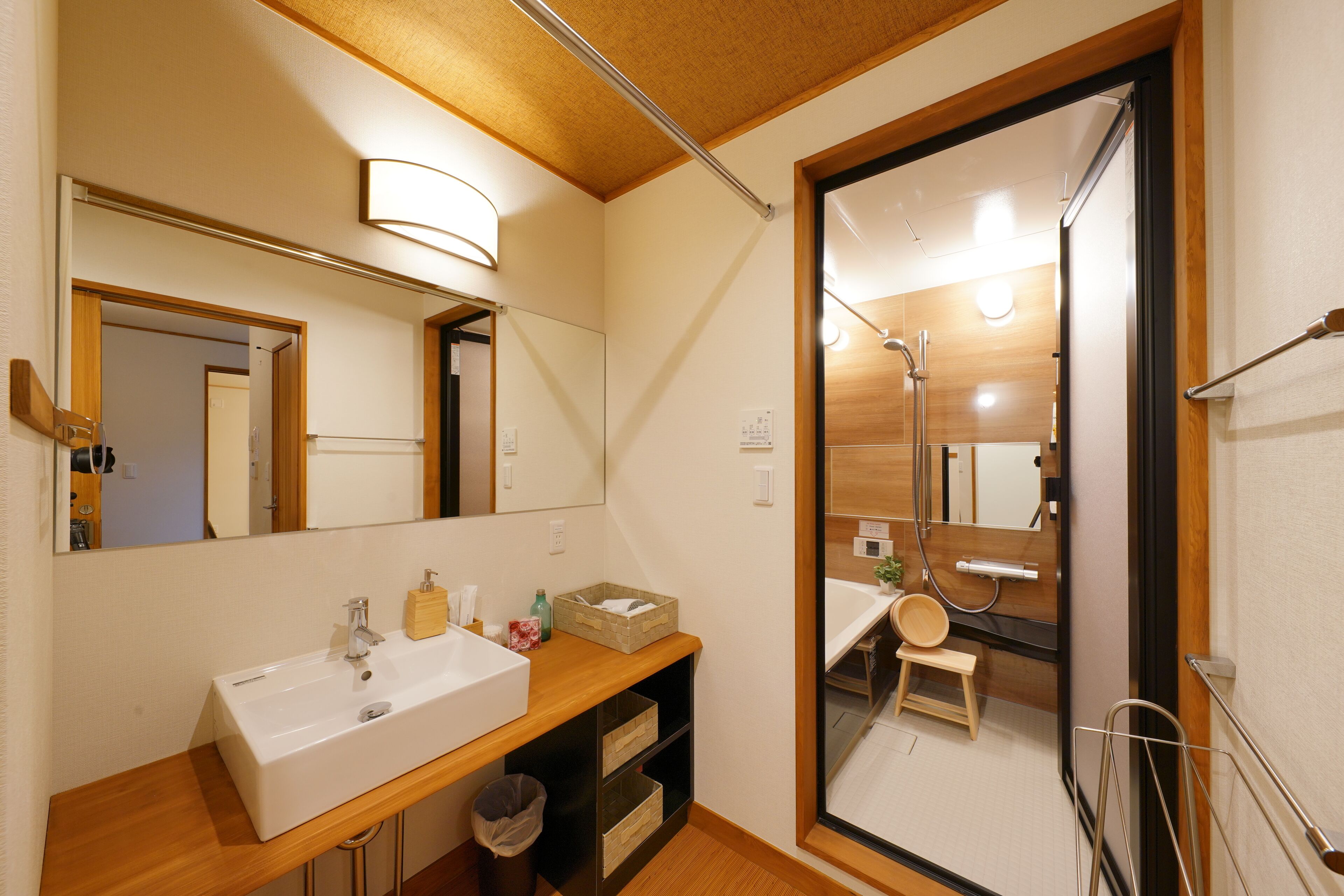 Japanese Western Style Family Room, 2 Bathrooms | Bathroom | Free toiletries, hair dryer, slippers, electronic bidet