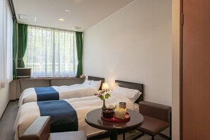 Western Style Twin Room, New Building | In-room safe, free WiFi