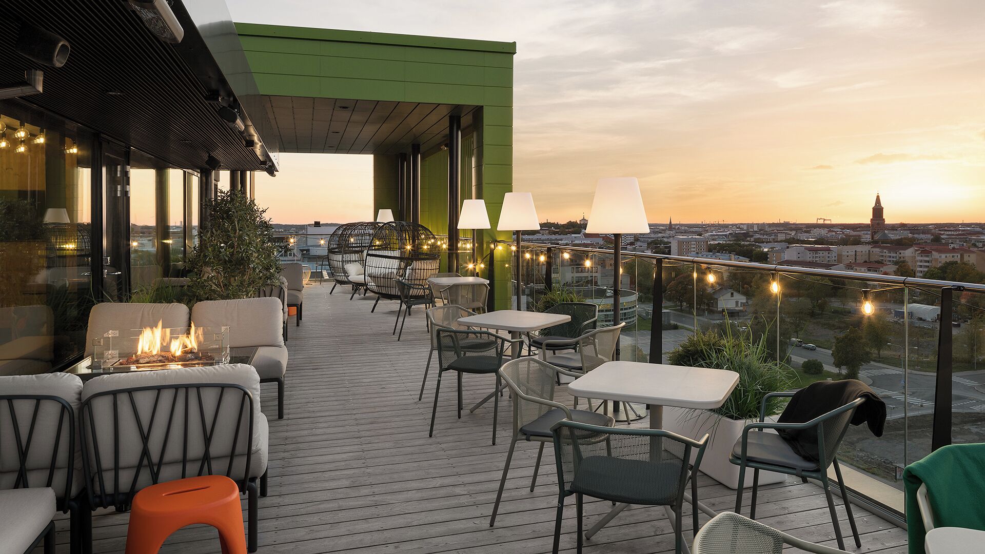 Terrasse sur le toit