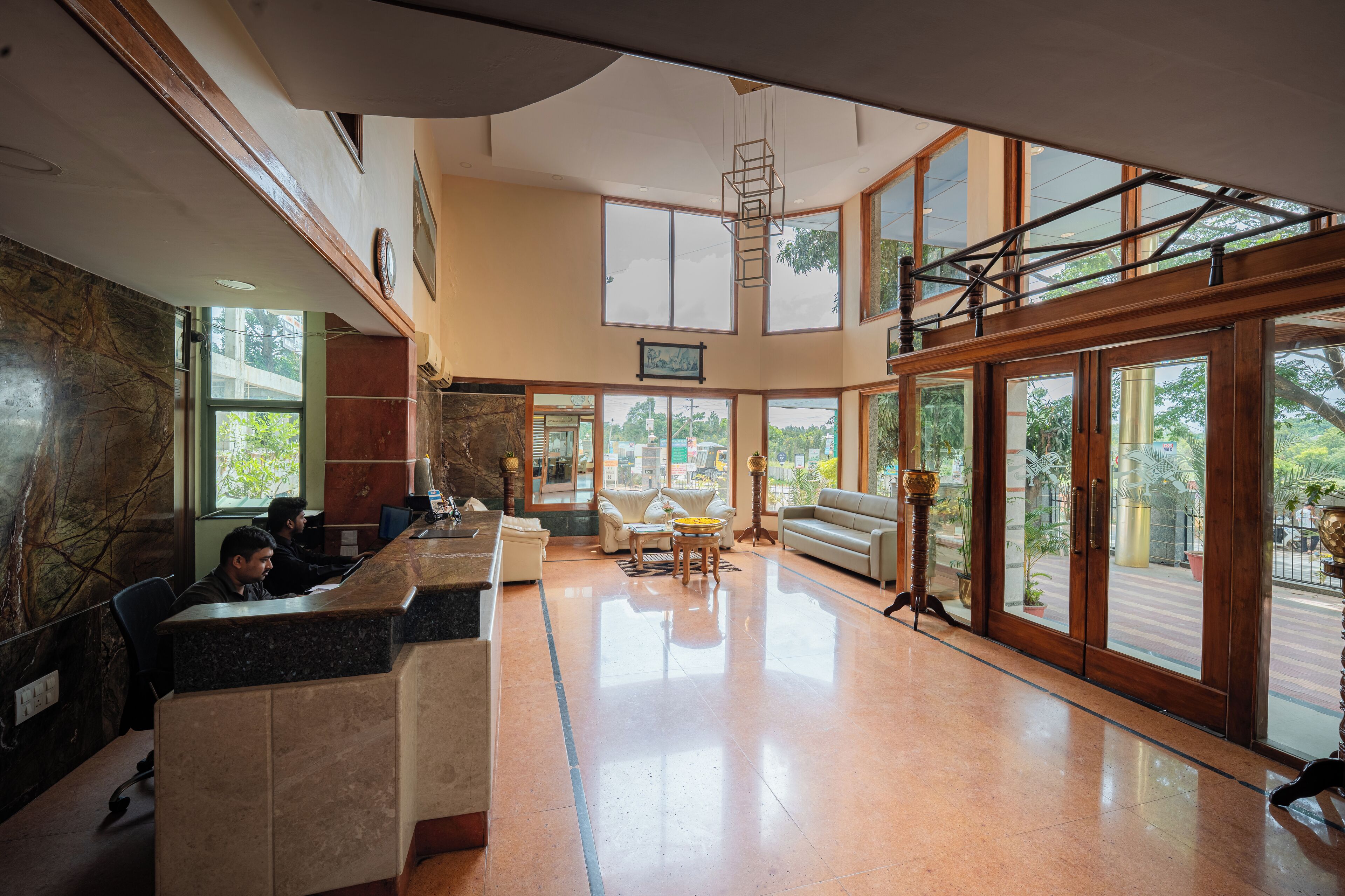 Sala de estar en el lobby