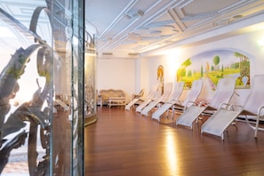 Sauna seca, banho turco/hammam, salas de massagem/tratamento