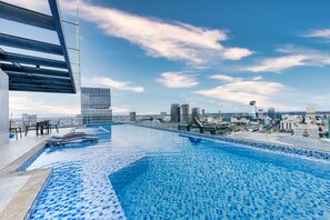 Outdoor pool - Luxcity Hotel & Apartment (Phnom Penh)
