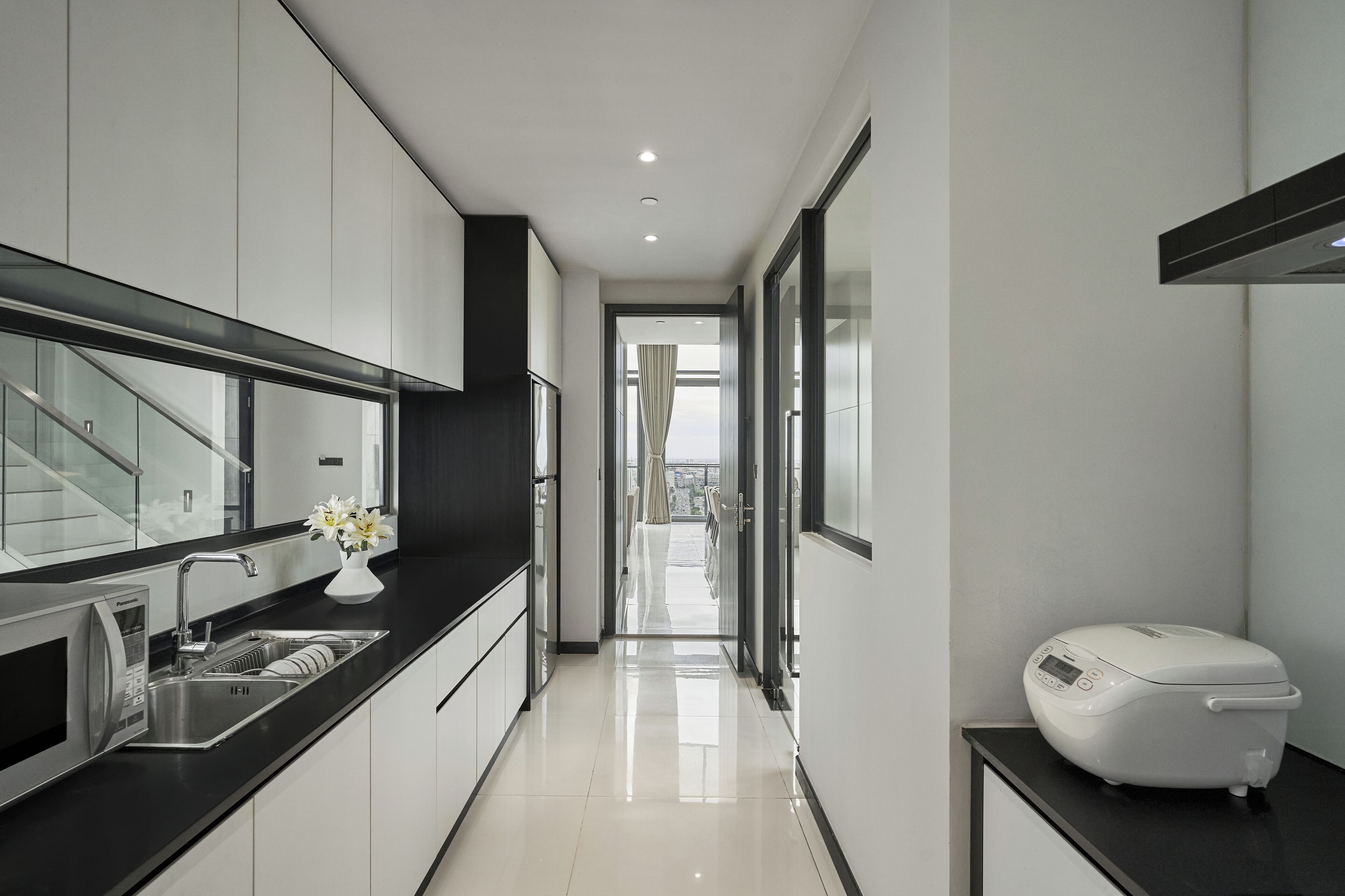 mini-fridge, eco-friendly cleaning products, freezer, paper towels