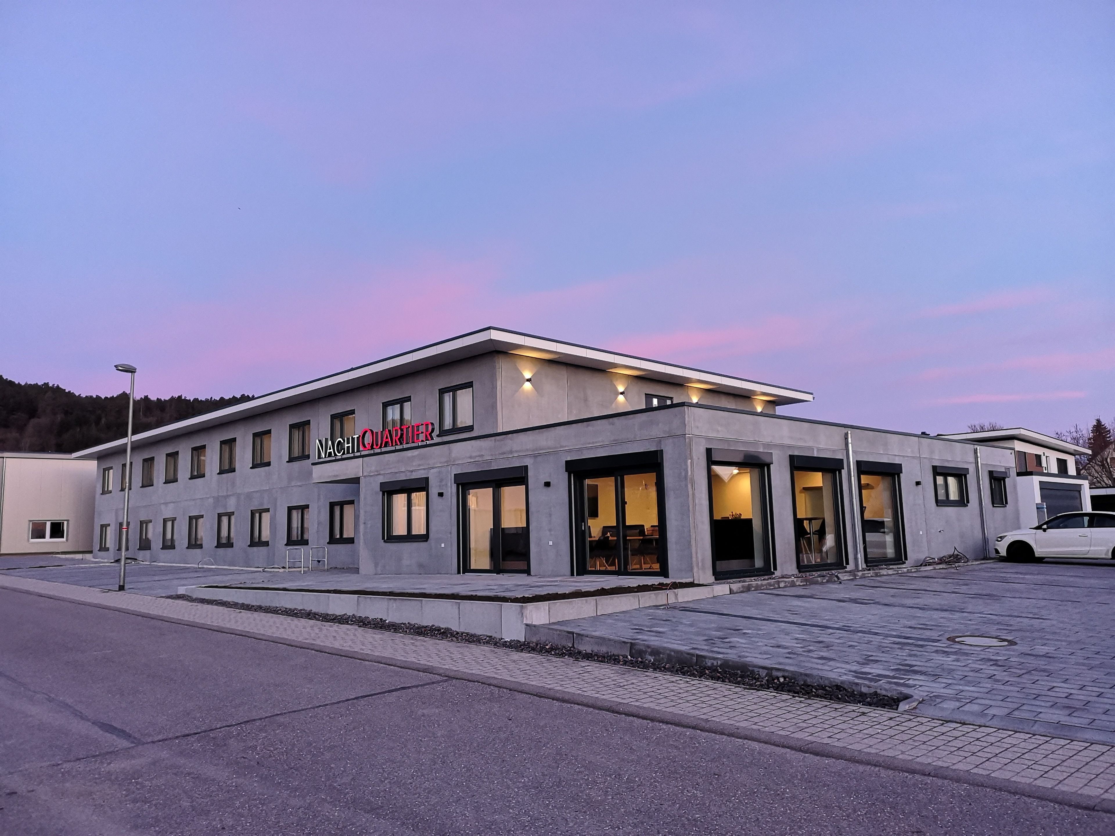 front of property – evening/night