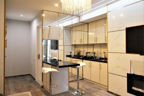 商务公寓 | 高档床上用品、熨斗/熨衣板、免费婴儿床、免费 WiFi