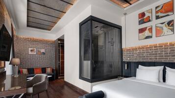 Chambre Premium, 1 très grand lit | 1 chambre, literie de qualité supérieure, surmatelas, minibar