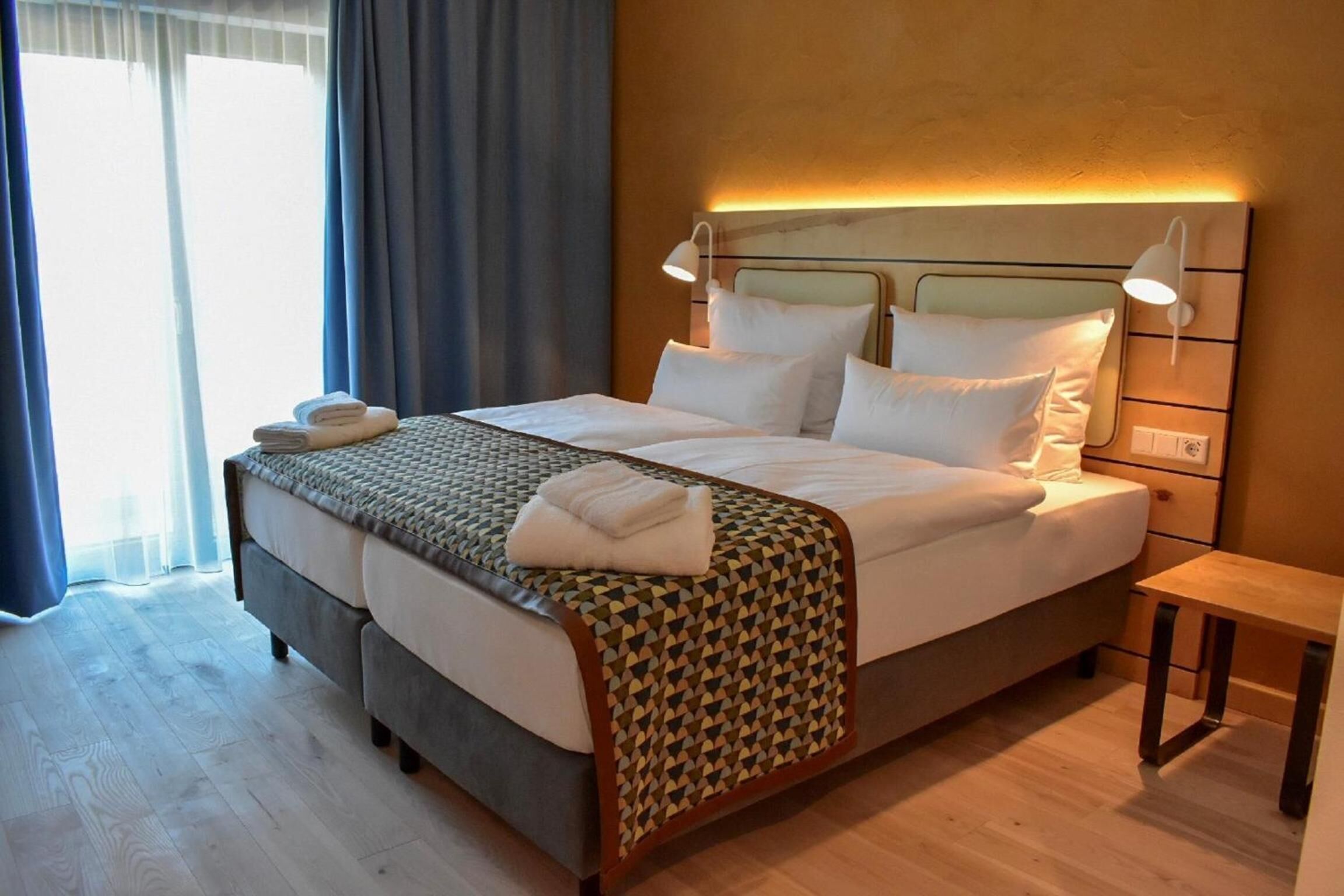 premium bedding, individually decorated, individually furnished, desk