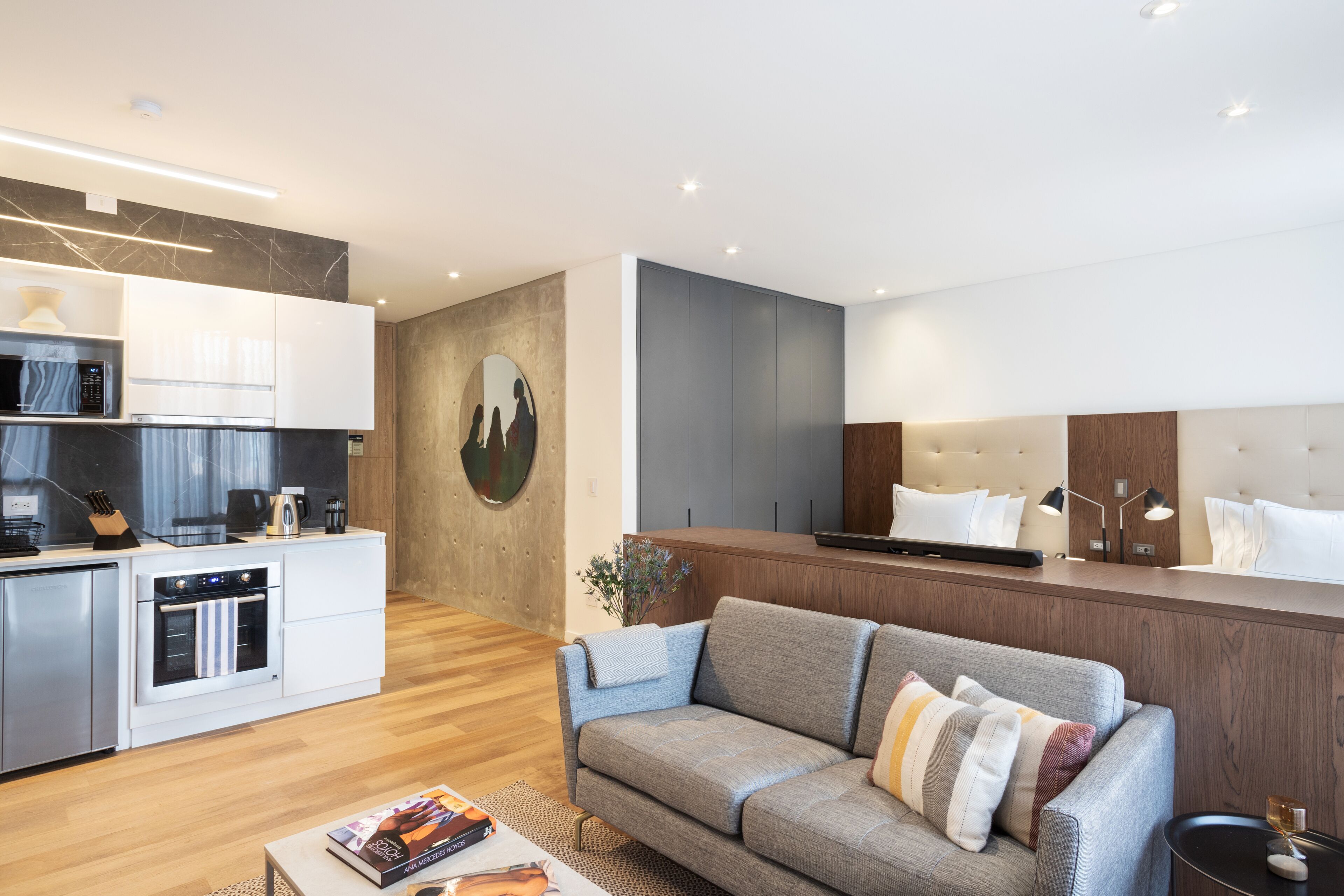 superior apartment, multiple beds | living room | 55-inch smart tv with satellite channels, tv, netflix