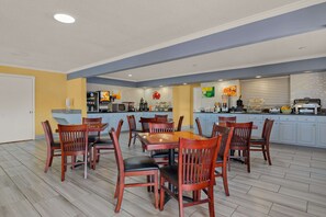Free daily buffet breakfast