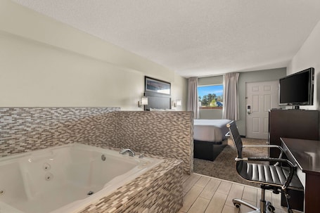 Pillowtop beds, laptop workspace, blackout drapes, iron/ironing board