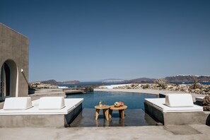 Piscine extérieure, piscine chauffée