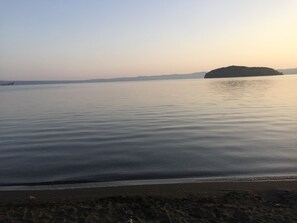 A la platja, gandules de platja i tovalloles de platja 