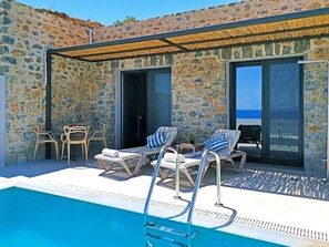 Outdoor dining - Varkotopi villa 2,Pool,Near the Beach,South Crete (Rethymno)