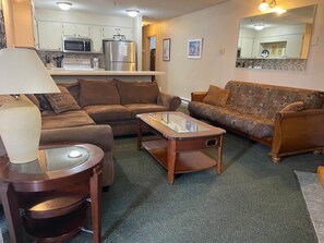 TV, fireplace, DVD player