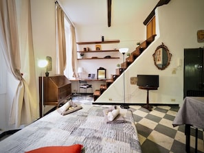 Apartment, 1 Bedroom | Living area | TV - Caratteristica Dimora Degli Incrociati (Genoa)